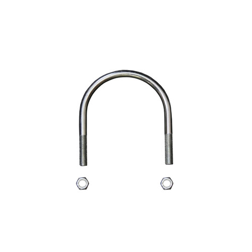 Univeral U-Bolt Round 0.375in Dia 3.75in ID Width 4.5in ID Length w/Nuts - Skyjacker Suspension