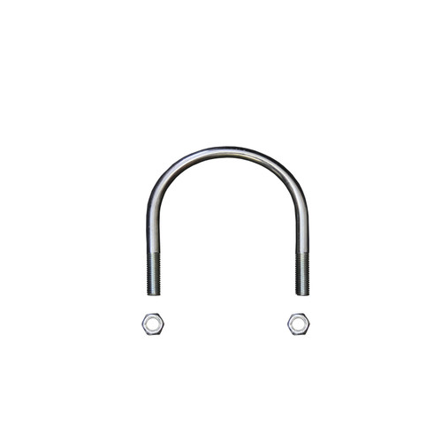 Univeral U-Bolt Round 0.375in Dia 3.5in ID Width 4.5in ID Length w/Nuts - Skyjacker Suspension