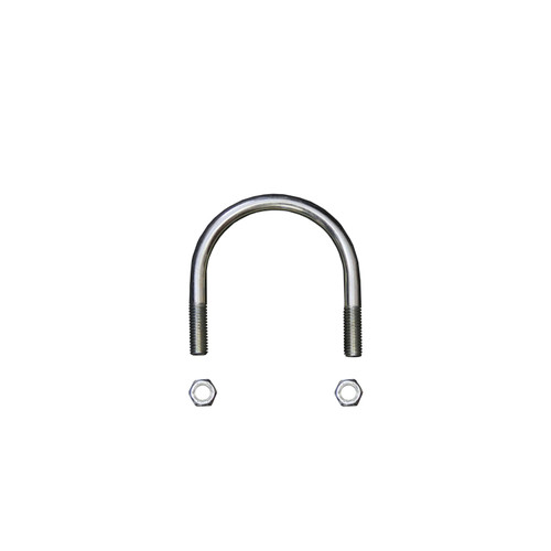 Univeral U-Bolt Round 0.375in Dia 2.75in ID Width 3in ID Length w/Nuts Front - Skyjacker Suspension