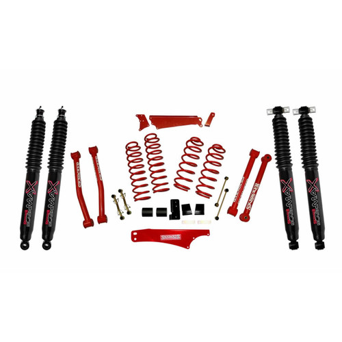 07-18 Jeep JK 4-5" Suspension Lift Kit w/Black MAX Shocks - Skyjacker Suspension