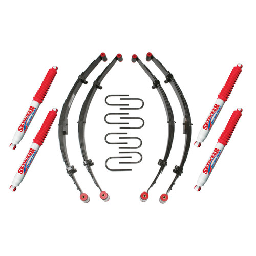 76-85 Jeep CJ5/CJ6/CJ8 4" Suspension Lift Kit w/Front&Rear Hydro Shocks - Skyjacker Suspension