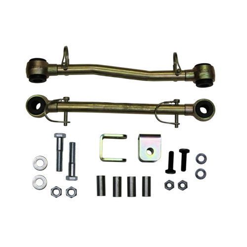 97-06 Jeep TJ 6" Sway Bar Extended End Links Disconnect w/Double Black Rubber Bushings - Skyjacker Suspension