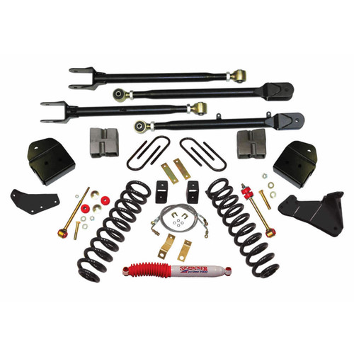05-07 Ford F250 4" Suspension Lift Kit 4-Link Conversion w/Front Variable Coil Springs - Skyjacker Suspension