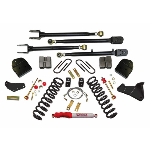 05-07 Ford F250 4" Suspension Lift Kit 4-Link Conversion w/Front Softride Coil Springs - Skyjacker Suspension 05-07 Ford F250 4" Suspension Lift Kit 4-Link Conversion w/Front Softride Coil Springs - Skyjacker Suspension