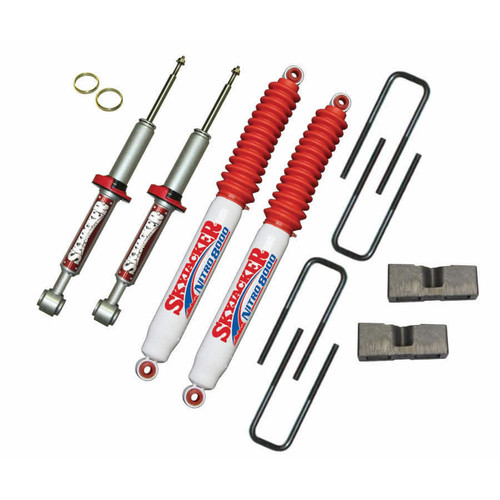 04-08 Ford F150 3" Suspension Lift Kit w/Nitro Shocks Front Struts Rear Blocks U Bolts - Skyjacker Suspension