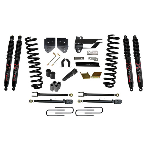 17-19 Ford F350 6" Suspension Lift Kit w/Shocks & Adjustable 4-Links - Skyjacker Suspension