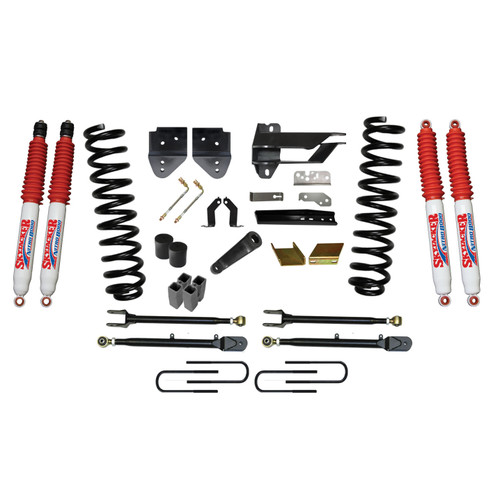 17-19 Ford F250 6" Suspension Lift Kit w/Nitro 8000 Shocks & Adjustable 4-Links - Skyjacker Suspension
