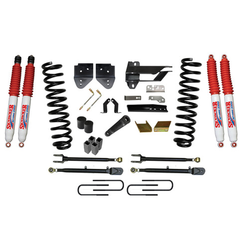 17-19 Ford F250 6" Suspension Lift Kit Adjustable 4-Links w/Hydro 7000 Shocks - Skyjacker Suspension