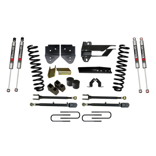 17-19 Ford F250 4" Suspension Lift Kit w/M95 Performance Shocks & Adjustable 4-Links - Skyjacker Suspension