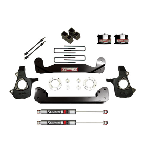 14-17 Chevy/GMC Silverado/Sierra 4" Suspension Lift Kit w/M95 Performance Shocks - Skyjacker Suspension