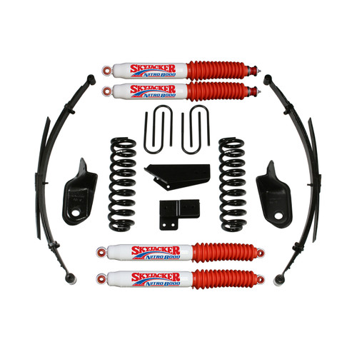 80-96 Ford Bronco 4" Suspension Lift Kit w/Nitro 8000 Shocks - Skyjacker Suspension