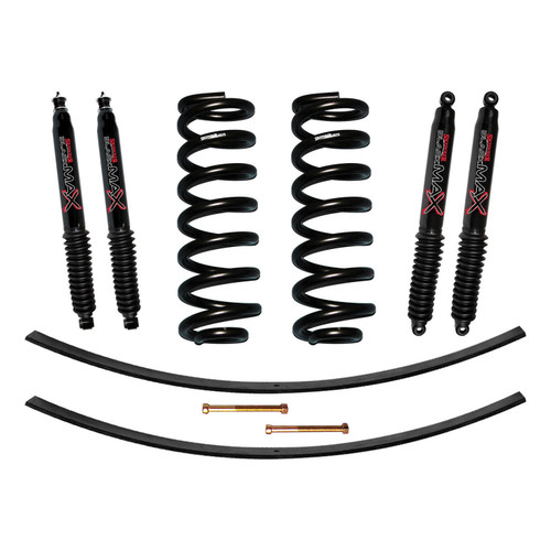 80-96 Ford F150/Bronco 1.5-2" Suspension Lift Kit w/Black MAX Shocks - Skyjacker Suspension