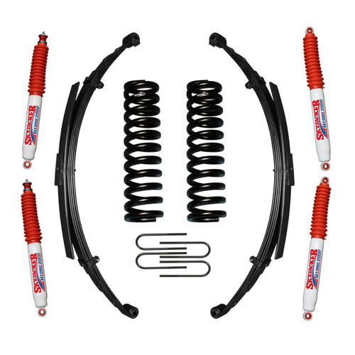 75-79 Ford Bronco 7" Suspension Lift Kit w/Shock - Skyjacker Suspension