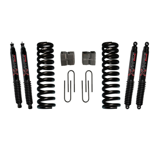 78-79 Ford Bronco 6" Suspension Lift Kit w/Black MAX Shocks - Skyjacker Suspension