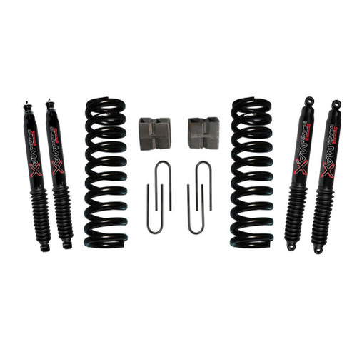 75-77 Ford Bronco 5" Suspension Lift Kit w/Black MAX Shocks - Skyjacker Suspension