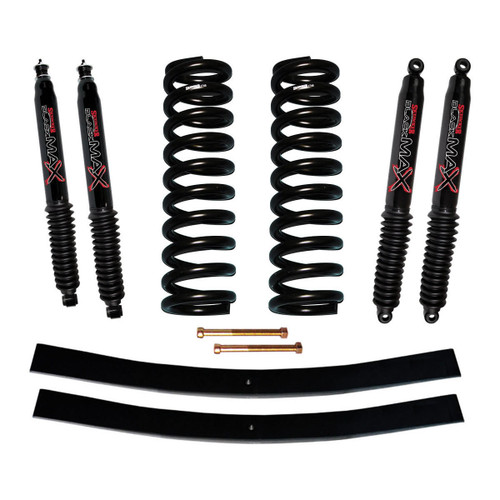 78-79 Ford Bronco 4" Suspension Lift Kit w/Black MAX Shocks - Skyjacker Suspension