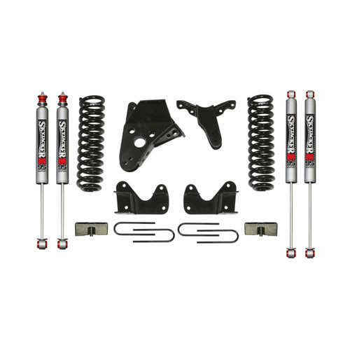 83-97 Ford/Mazda Ranger/B4000 4" Suspension Lift Kit w/M95 Performance Shocks Front Coil Springs Rear U Bolt Kit Rear Block - Skyjacker Suspension