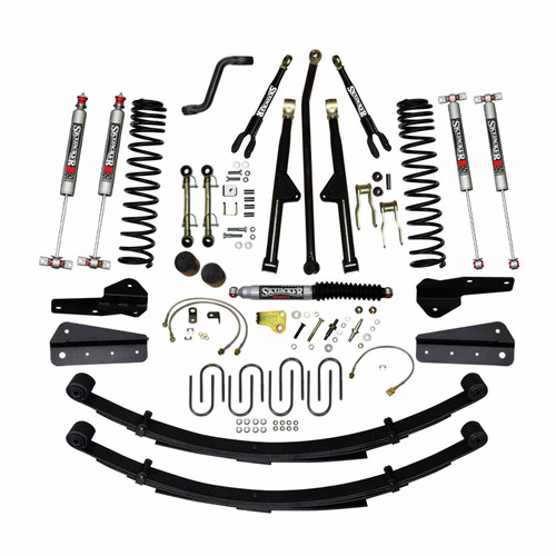 84-01 Jeep XJ 4.5" Suspension Lift Kit Front DR/LT Coil Springs w/M95 Monotube Shocks - Skyjacker Suspension