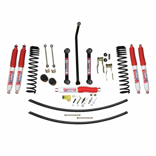86-92 Jeep MJ 4.5" Suspension Lift Kit w Front/Rear Hydro 7000 Shocks - Skyjacker Suspension