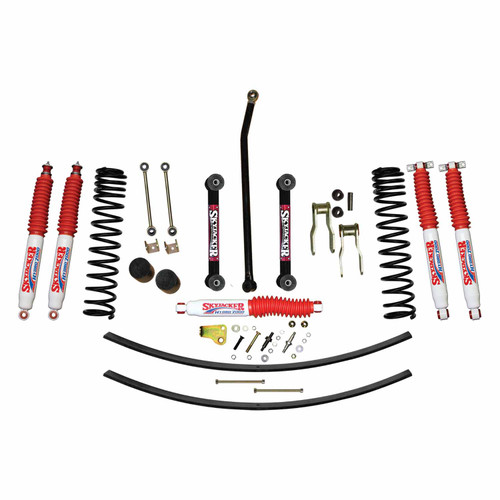84-01 Jeep XJ 4.5" Suspension Lift Kit Front/Rear Hydro 7000 Shocks - Skyjacker Suspension 84-01 Jeep XJ 4.5" Suspension Lift Kit Front/Rear Hydro 7000 Shocks - Skyjacker Suspension