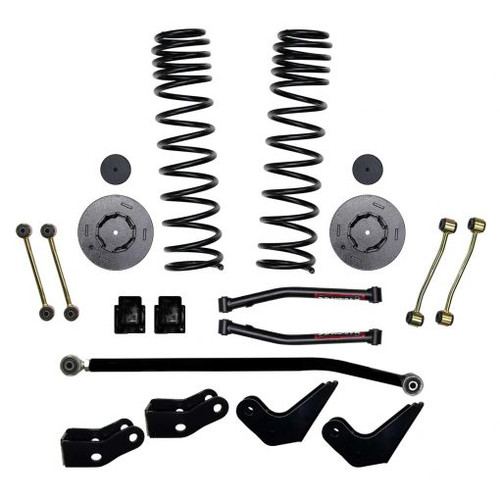 20-22 Jeep JT 3" Front Dual Rate Long Travel Coil Spring Lift Kit w/ Rear Metal Coil Spring Spacers and Shock Extensions - Skyjacker Suspension