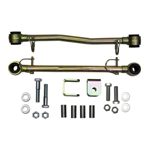 81-01 Jeep XJ 8" Sway Bar Extended End Links Disconnect w/Double Black Rubber Bushings - Skyjacker Suspension