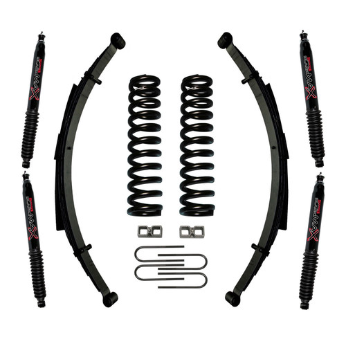 70-76|77-79 Ford F100/F150 9" Suspension Lift Kit w/Black MAX Shocks - Skyjacker Suspension
