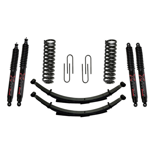 78-79 Ford Bronco 9" Suspension Lift Kit w/Black Max 8500 Shocks - Skyjacker Suspension