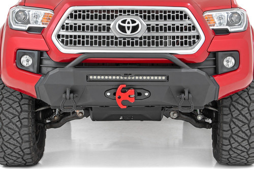 Front Bumper Hybrid 12000-Lb Pro Series Winch Synthetic Rope Toyota Tacoma (16-23)