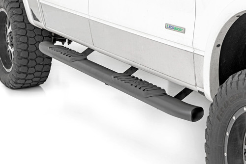 Oval Nerf Step Crew Cab Black Ford F-150 2WD/4WD (2009-2014)