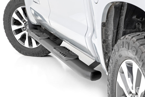Oval Nerf Step Crew Cab Black Toyota Tundra 2WD/4WD (07-21)