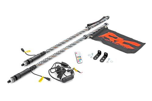 LED Whip Light Kit Bed Mount Polaris RZR 170 4WD (2009-2021)