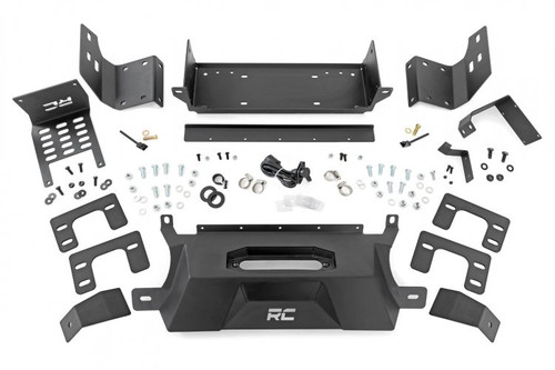 21-22 Ford Bronco 2.7L V6 Hidden Winch Mount - Rough Country 