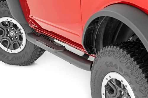 Oval Nerf Steps 2-Door Black Ford Bronco (2 Door) 4WD (21-23)