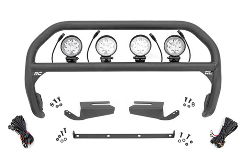 Nudge Bar 4" Round Led (x4) OE Modular Steel Ford Bronco (21-23)