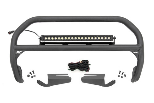 Nudge Bar 20" BLK DRL Single Row LED OE Modular Steel Ford Bronco (21-23)
