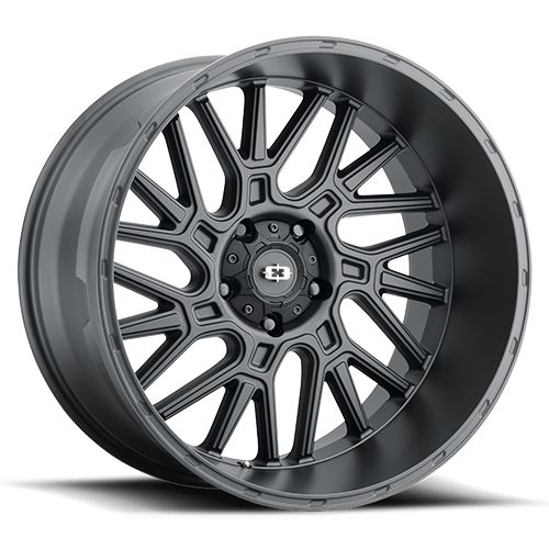 20x10 6x5.5 4.5BS Brawl Black - Vision Wheel