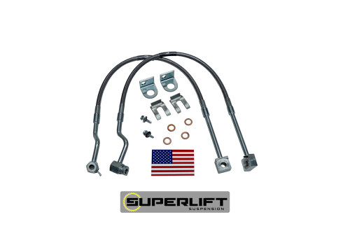 87-90 Ford Ranger/Explorer/Bronco II w/4-6in Lift Front Bulletproof Brake Hose - Superlift Suspension