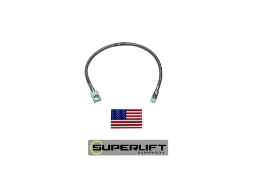 66-77 Ford Bronco w/3-6in Lift Front Bulletproof Brake Hose - Superlift Suspension