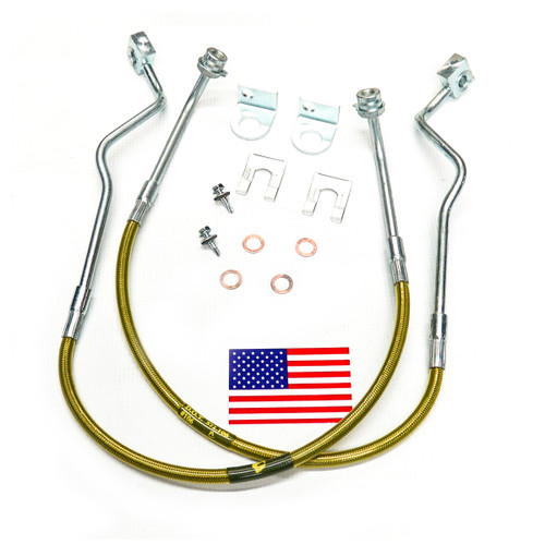 86 Ford Ranger/Bronco II w/4-6in Lift Front Bulletproof Brake Hose - Superlift Suspension