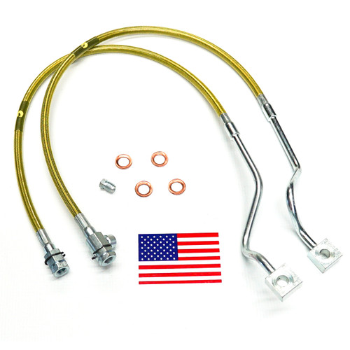 99-04 Ford F250/F350 w/4-8in Lift Front Bulletproof Brake Hose - Superlift Suspension