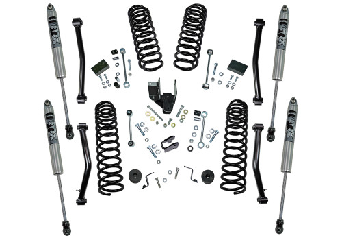 18-22 Jeep JL 4DR 4in Dual Rate Coil Lift Kit w/Fox Shocks - Superlift Suspension