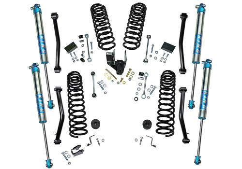 18-22 Jeep JL 4DR 4in Dual Rate Coil Lift Kit w/King 2.0 Shocks - Superlift Suspension