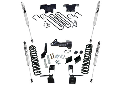 17-22 Ford F250/F350 4WD Diesel 4in Suspension Lift Kit w/Radius Arms Fox Shocks - Superlift Suspension