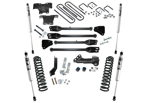 17-22 Ford F250/F350 4WD Diesel 4in Suspension Lift Kit Fits 4-Link Arms w/Fox Shocks - Superlift Suspension