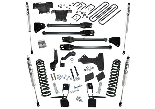 17-22 Ford F250/F350 4WD Diesel 6in Suspension Lift Kit Fits 4-Link Arms w/Fox Shocks - Superlift Suspension