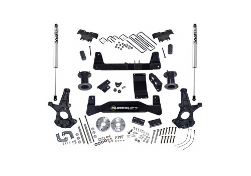 14-16 Chevy/GMC Silverado/Sierra/1500 4WD 6.5in Suspension Lift Kit w/Cast Steel Control Arms Fox Shocks - Superlift Suspension