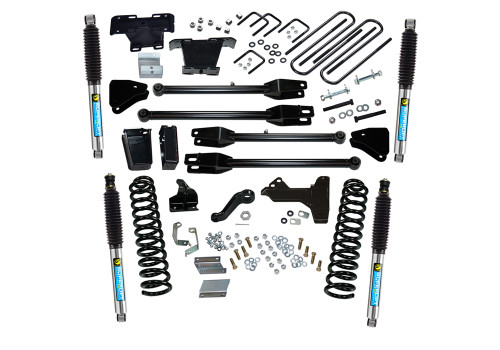 11-16 Ford F250/F350 4WD Diesel 6in Suspension Lift Kit w/4-Link Conversion Bilstein Shocks - Superlift Suspension