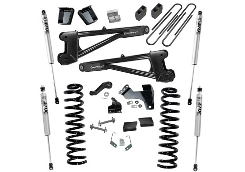 11-16 Ford F250/F350 4WD Diesel 6in Suspension Lift Kit w/Replacement Radius Arms Fox Shocks - Superlift Suspension
