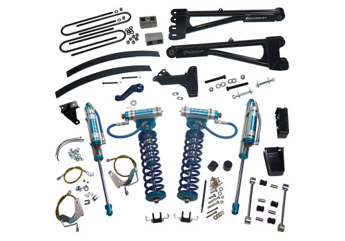 08-10 Ford F250/F350 4WD 8in Suspension Lift Kit w/Rep Radius Arms/King Clvrs/King Rear Shocks - Superlift Suspension